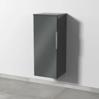 Sanipa 3way Mittelschrank mit 1 Tür, Anthrazit-Glanz, UF12079 UF12079