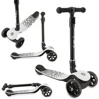 MoMi Dreiradscooter San, 0 km/h, 3-Rad Roller mit LED-Rädern & Klappfunktion