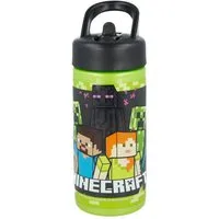 Minecraft Trinkflasche Minecraft Alex und Steve Kinder Trinkflasche, 410 ml