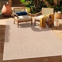 Vimoda Outdoorteppich Teppich In- und Outdoor Terrassen & Balkon Küche, Rechteckig, Höhe: 5 mm, Läufer Blumen Design wasserabweisend schnell trocknend