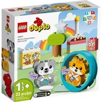 LEGO® LEGO® DUPLO® 10977 Mein erstes Hündchen & Kätzchen – mit Ton Konstruktionsspielsteine, (22 St)