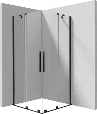 Neuesbad Duschkabine Schwarz 90X90 KTJ_N39R + KTJ_N39R NB1DEKPNNP09P091