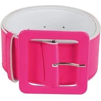 Boland Synthetikgürtel Lackgürtel neon-pink