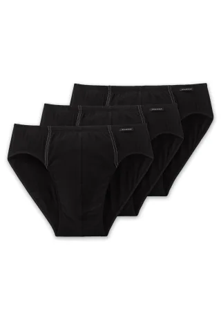 SCHIESSER - 3PACK Supermini schwarz - Gr. - 8