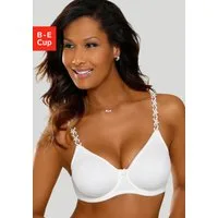Nuance by Lascana T-Shirt-BH mit Bügel, ohne Schale mit transparenten Stickerei Trägern, Dessous