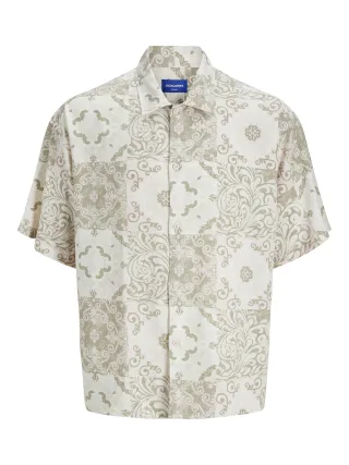 JACK&JONES - JORHYDRA AOP SHIRT SS tickled pink - Gr. - L