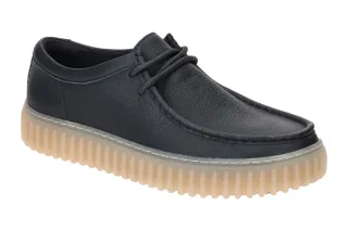 Clarks 26176216 7 Torhill Lo Herrenschuhe navy Leder Mesh Sohle Gummisohle be...