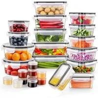 HEYHIPPO Frischhaltedose 26-tlg. Frischhaltedosen Set mit Deckel, stapelbar, auslaufsicher, (26-teiliges Set, BPA-frei Vorratsdosen Set mit Klickdeckel,für Meal Prep & Aufbewahrung), Lebensmittel Vorratsdosen, luftdicht, Kunststoffboxen für Küche