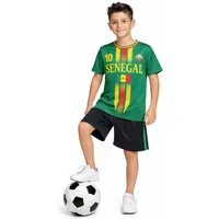 Fashion Boy Fußballtrikot Fussball Fan Set SENEGALTrikot + Shorts, JS297e (Set)