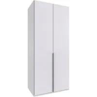 Wimex Kleiderschrank Mugano,in 5 Breiten,2 Höhen,2 Tiefen, viele Farben, Made in Germany (in Basic oder Premium Ausstattung) mit langen Griffen aus Metall, mit oder ohne Spiegel