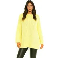 Worldclassca Longpullover WORLDCLASSCA Damen Oversize Strickpulllover Dick Lang Pulli Winter Neue Kollektion - Stilvolle und gemütliche Strickmode für Damen