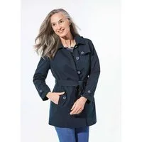 GOLDNER Outdoorjacke Kurzmantel im Trenchcoat-Stil