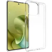 Wigento Handyhülle Für Motorola Moto G86 5G TPU Schutz Handy Hülle Flexibel Transparent, Stoßfeste TPU Hülle mit rutschfestem Design