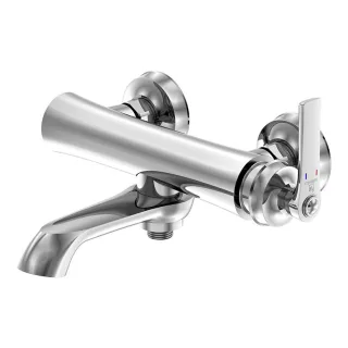 Steinberg Serie 350 Aufputz-Einhebelmischer, für Wanne, Ausladung 205mm, chrom, 350 1100 350 1100