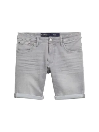 Denim Tom Tailor - TTPIERS SLIM Jeans Shorts used mid stone grey denim - Gr. - XL