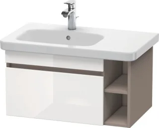 Duravit DuraStyle Waschtischunterbau wandhängend Weiß & Basalt Hochglanz & Matt 730x448x398 mm - DS6 DS639402243