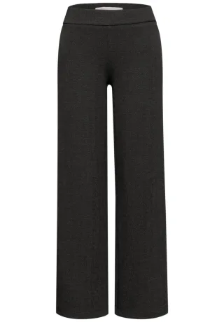 Street One Studio - Herringbone Wide Leg Hose schwarz - Gr. - 40/30