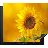 MuchoWow Herd-Abdeckplatte Sonnenblume - Blume - Gelb, Vinyl, (1 tlg), Ceranfeldabdeckung Küche, Herdabdeckplatte Einteilig, 59x51 cm