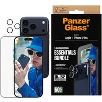 CARE by PanzerGlass Displayschutzglas 2-in-1 Protection Essentials Bundle für Apple iPhone 17 Pro, Displayschutzfolie, Schutzfolie, Bildschirmschutz, kratz- & stoßfest