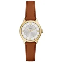 Fossil Quarzuhr Gilmore ES5423, Armbanduhr, Damenuhr, Lederarmband, analog