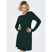 ONLY Minikleid ONLMISTY LIFE LS O-NECK RIB DRES EX KNT Viskosemischung, regular fit, Rundhals