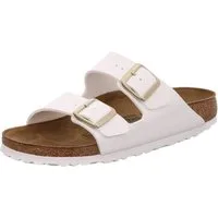 Birkenstock Arizona BF Patent White Lack Pantolette
