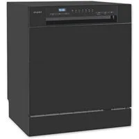 exquisit Tischgeschirrspüler GSP5508-030D, 8 l, 8 Maßgedecke, 8 Maßgedecke, 8 Liter, Auto-Door-Open, Startzeitvorwahl, Kompakt