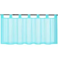 Delien Scheibengardine Eva, Schlaufen, Voile Uni Kurzstore Küche