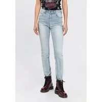 Arizona Slim-fit-Jeans Shaping enge Passform, Röhrenjeans, Used-Look-Waschung, hohe Leibhöhe