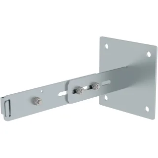 Munk Wandhalter m. Klemmbügel, verstellbar 275-375mm, Stahl verzinkt - 063261