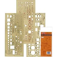 KOH-I-NOOR Zeichenschablone KOH-I-NOOR 703071 Schablone Elektro - 3er Set