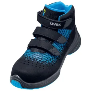 uvex 1 G2 Sicherheitsschuh Klettstiefel S1, blau/schwarz blau/schwarz 37 - 6832937