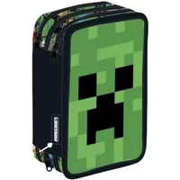 Minecraft Federmäppchen Minecraft Face gefülltes 3-stöckiges Federmäppchen