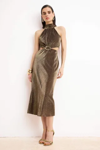 Elegantes, ärmelloses Maxikleid für Damen in A-Linie – schick und perfekt für den Abend.