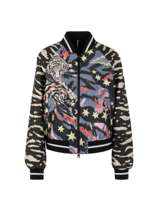 Marc Cain Sports - Blousonjacke mit Comic Print black - Gr. - 42
