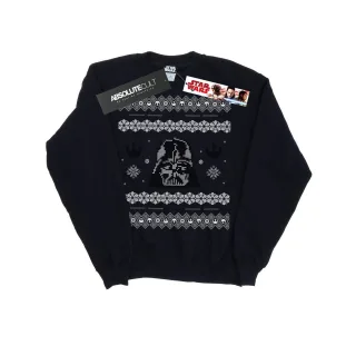 Star Wars Mens Christmas Darth Vader Fair Isle Sweatshirt (Bleu marine)