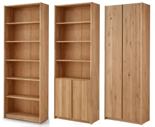 Bergamo Bücherregal Massivholz