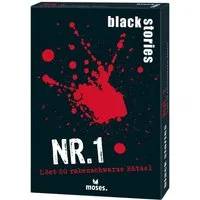 Moses. Verlag Spiel Black Stories 1, Familienspiel, Made in Europe