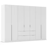 OTTO home Drehtürenschrank Kleiderschrank Schrank Garderobe AGORDO mit Dekor- oder Hochglanzfront (in zwei Griff-Farben, Breite 315 cm) mit Außenschubkästen, Serie in 7 Breiten und 2 Höhen MADE IN GERMANY