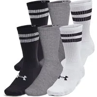 Under Armour® Tennissocken UA Essential 6pk Crew (Packung, 6-Paar) mit Logostickerei, atmungsaktiv, elastische Passform