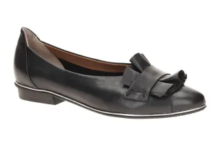 Everybody 71326C2399 GL101 BEVIN - Damen Ballerinas schwarz + silber Rahmen +...