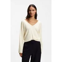 BOSS ORANGE Strickpullover Faprani Premium Damenmode aus einem Kaschmir-Woll-Mix, Relaxed Fit