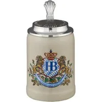 Hofbräuhaus München Bierkrug Steinkrug "Löwendekor", verschiedene Ausführungen, Steinzeug, Steinzeug