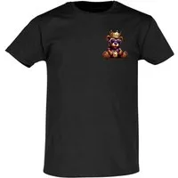 Banco T-Shirt Herren Gangster Bär Krone Streetwear Outdoor Sommershirt Größen S - 5XL, waschbeständiger Druck, 100% Baumwolle
