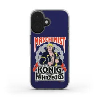 Handyhülle COVRZ | Maschinist | Clear Case | Dunkelblau | MagSafe®-fähig | iPhone 16 15 14 13 Plus Pro Max, Samsung Galaxy S25 S24 S23 S22 uvm. Nein iPhone 16