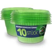 Gravidus Schneckenkante Schneckenschutzring Set Schneckenschutz Pflanzenkragen, 10-St.