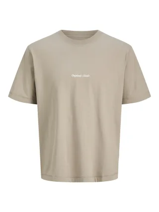 JACK&JONES - JORNORREBRO EMB TEE SS CREW NECK NOOS Vintage Khaki - Gr. - XL