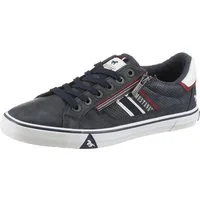 Mustang Shoes Giuliano Sneaker Freizeitschuh, Halbschuh, Schnürschuh mit modischem Lochmuster