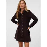 Vero Moda Cordkleid VMDAISY LS SHORT CORD DRESS NOOS Baumwolle, Cord
