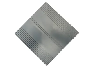 1x Lego Straßenplatte Gerade Doppelstraße [90g 25.5x25.5x0.3cm 32x32 Noppen] grau